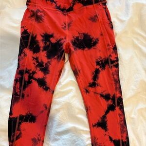 Women’s lululemon tie dye fast and free high rise Leggings